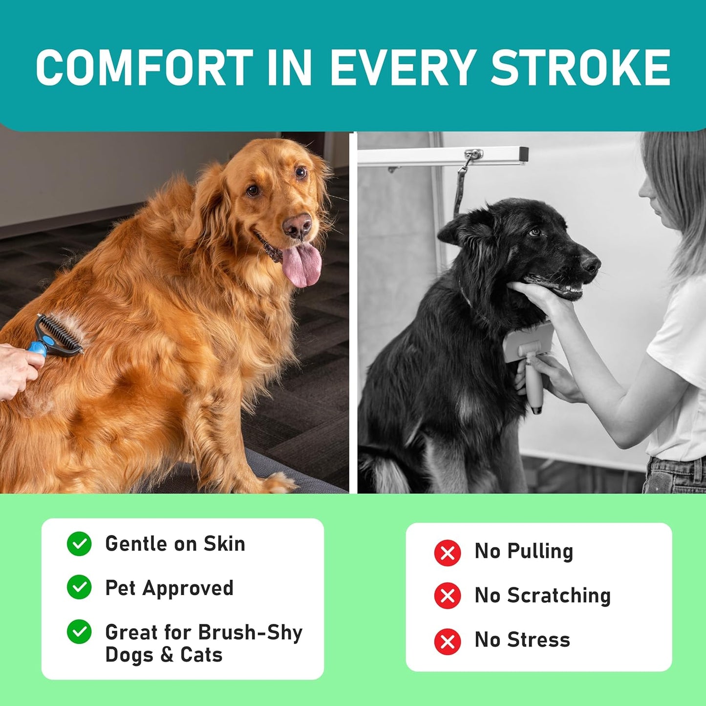 Pet Grooming Comb – Pain-Free Detangling for Happy Pets