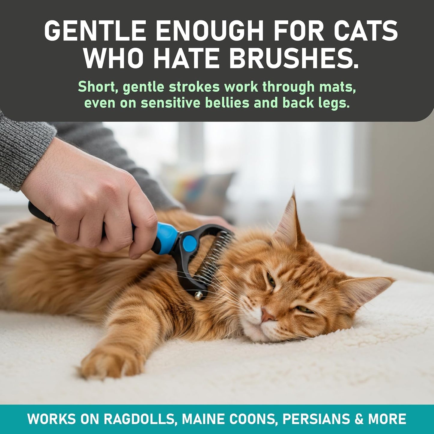 Pet Grooming Comb – Pain-Free Detangling for Happy Pets